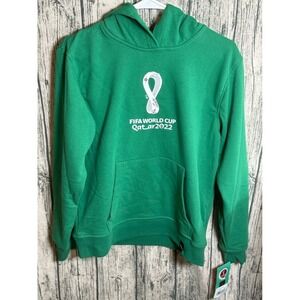 Mexico FIFA World Cup 2022 Qatar Core Fleece Hoodie Sweatshirt Women's Size M